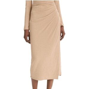 NWT Vince side drape midi skirt